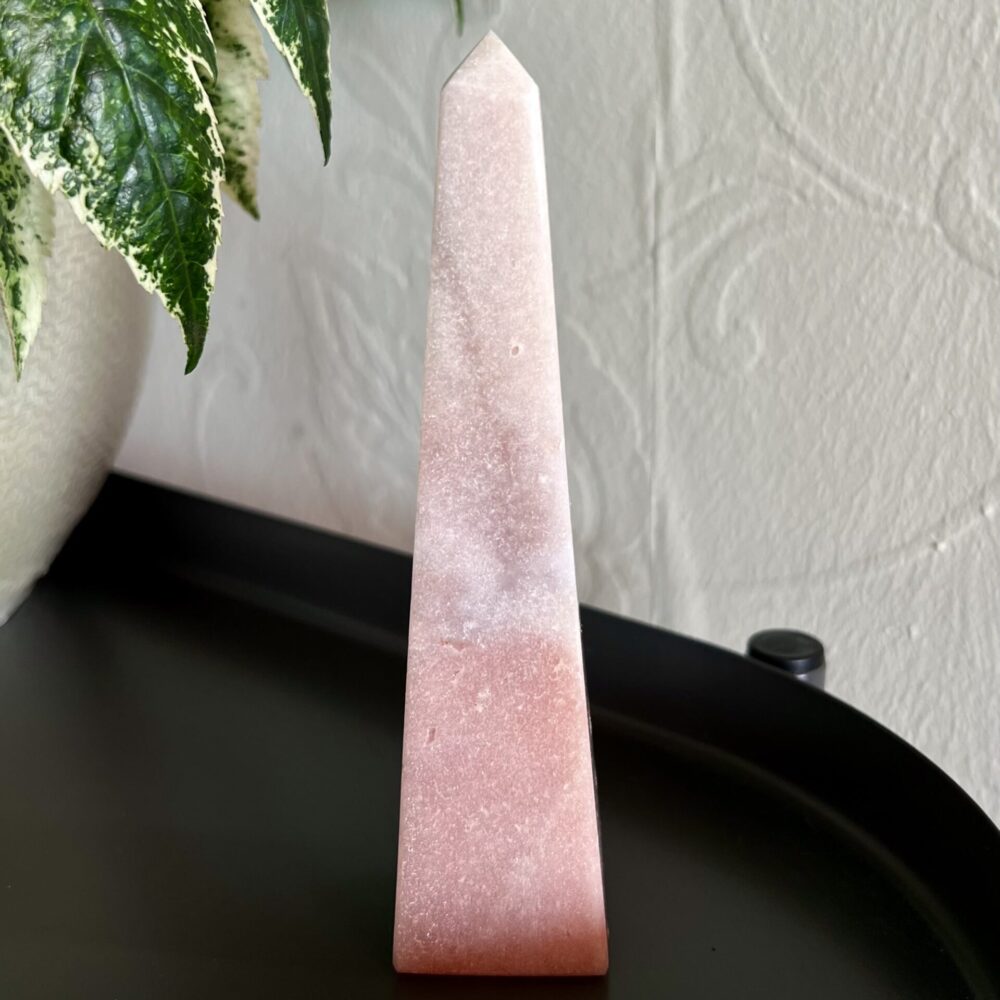pink amethyst obelisk